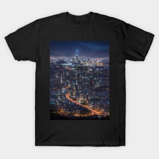 Seoul City Skyline T-Shirt